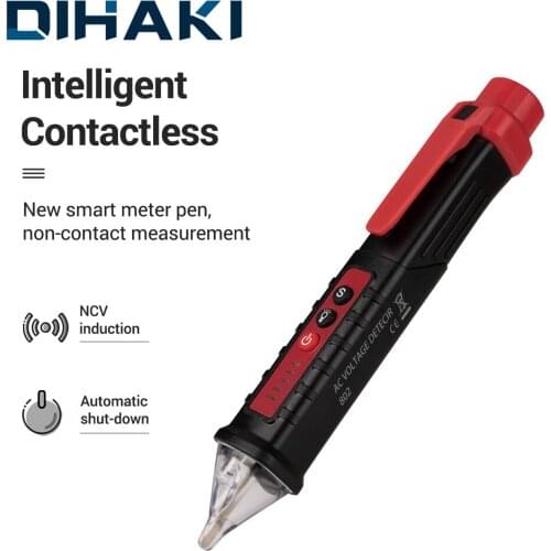 Non-contact AC Voltage Detector Tester Meter 12V-1000v Pen Style Electric Indicator LED Outlet Voltage Dectetor Sensor Test