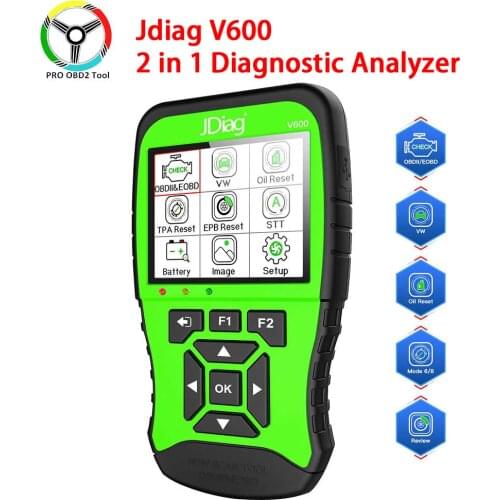 Newest JDiag V600 SCANNER Full System 2 in 1 Diagnostic Analyzer OBD2 Scanner Tool jdiag v600 Car Diagnostic Scan Tool