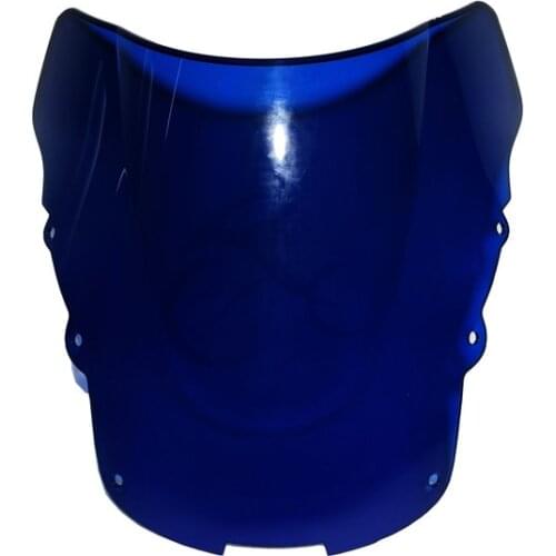 Dual Bubble Blue Windshield Windscreen For Honda CBR1100XX CBR 1100 XX 96-2007