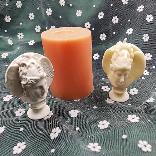 Double Face Goddness from Ancient Greek Metholagy Candle Mold Figurine Bakeware Tools