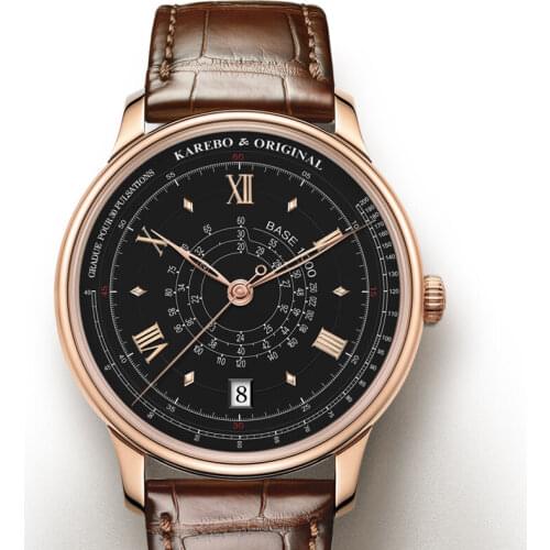 Мужские золотые часы KAREBO China At AliExpress