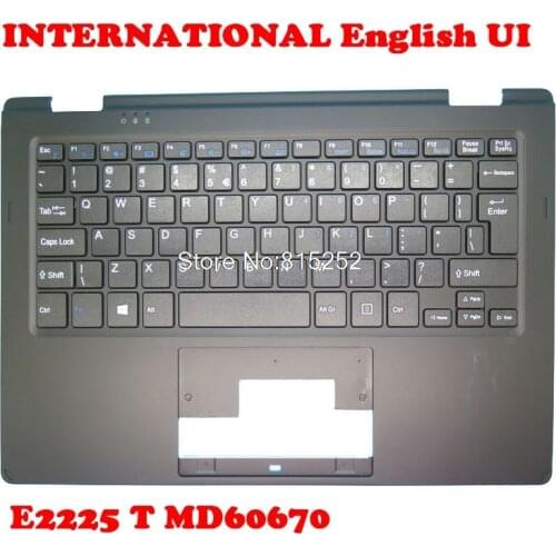 Laptop PalmRest&keyboard For MEDION AKOYA E2225 T MD60670 MD60669 MD60738 MD60711 MD60737 With English UI/Nordic NE keyboard