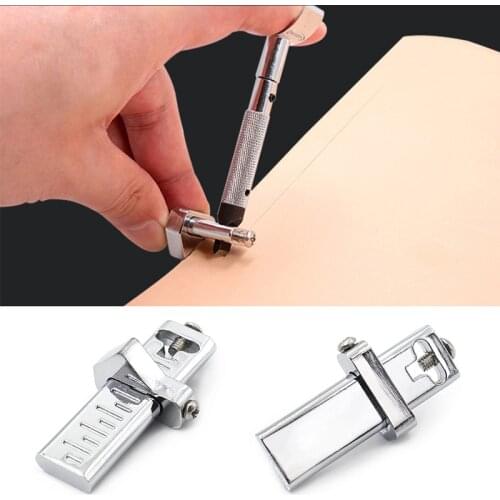 Leather tool frame cutter manual DIY process auxiliary engraving rotary knife accessories metal scratcher edge locator