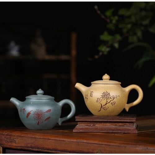 Sea yixing undressed ore famous all hand are recommended the sand teapot chlorite moment draw archaize are recommended