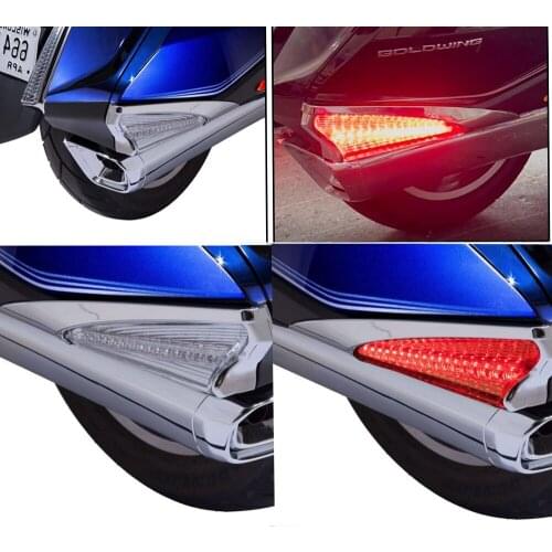 New New For HONDA G Gold Wing GL 1800 Goldwing GL1800 F6B 2018 2019 Motorcycle Saddle Bag Accent Swoop LED Light Case Cover 2020