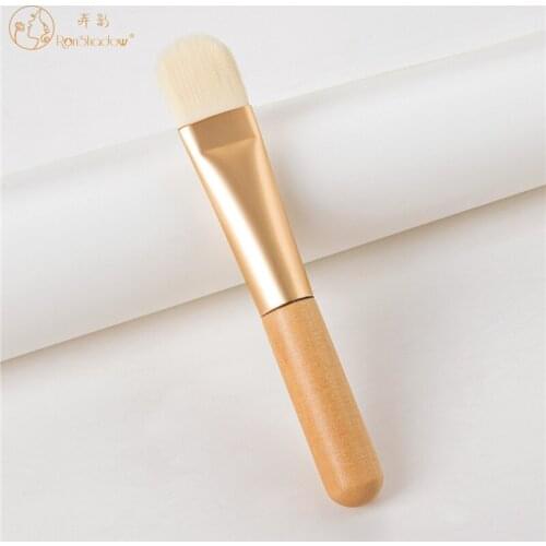 Ronshadow Single Portable Woonden Handle Mask Cream Makeup Brush Facial Face Skin Care Make up Tool