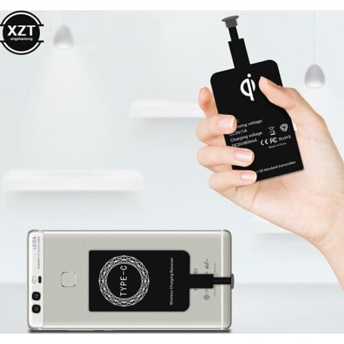 Qi Wireless Charger Receiver 1A Fast Charging Receiver Charger Pad Coil for Samsung Huawei Android Type-C/Type-A