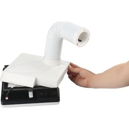 60W new strong nail dust collector suction dust cleaner retractable elbow design fan nail vacuum cleaner