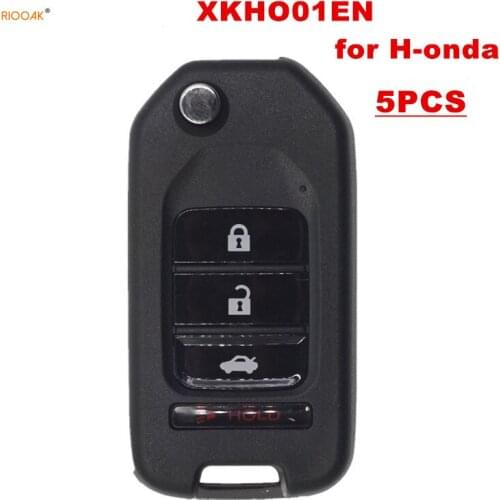 RIOOAK Xhorse XKHO01EN Universal Remote Key Fob 3+1 Button for H-onda Type for VVDI Key Tool English Version locksmith tools