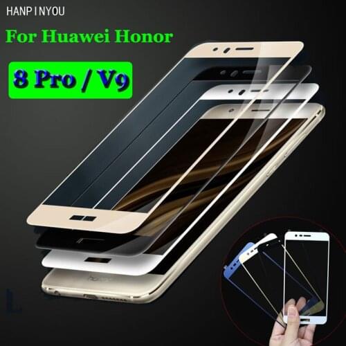 For Huawei Honor 8 Pro Full Coverage Tempered Glass 9H 2.5D Premium Screen Protector Film For Huawei Honor 8pro / V9 5.7 Inch