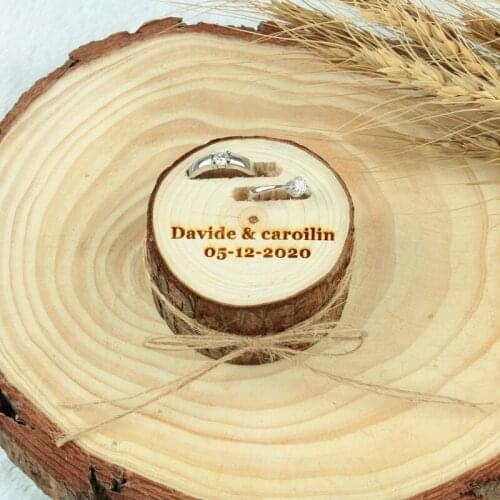 Custom Wooden Ring Box Rustic Wedding Ring Bearer Box Personalized Wedding Gifts Wood Ring Box Pillow Holder