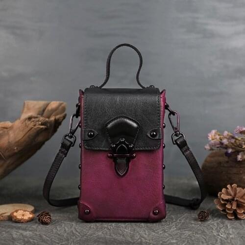 New Arrival Vintage Cellphone Bag for Girls Quality Leather Bag Convenient Shoulder Bag Pretty Crossbody Bags Women Handbag Hot