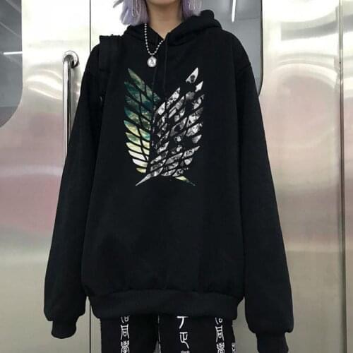 Wings of Liberty Logo of Attack on Titan Hoodies Sweatshirts Streetwear Women/Man Long Sleeve Casual Autumn Winter Vintage Tops