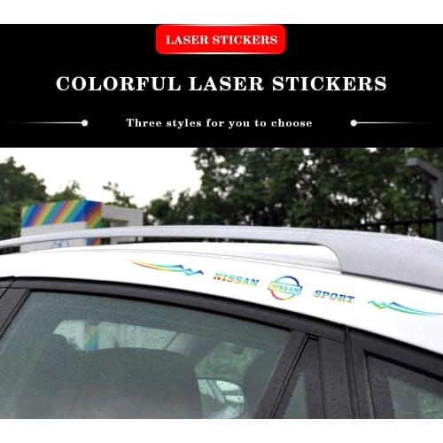 1PCS Car Reflective Body Badge Stickers Auto Side Windscreen Decals For Nissan Qashqai Altima X-trail Juke 350Z 370Z Navara
