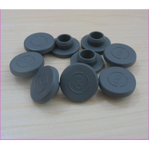 100pcs/lot 24mm 26mm 28mm 32mm Butyl Rubber Stopper Plug For Medical Glass Bottle Vials Rubber Sealing Injection Vials Stopper