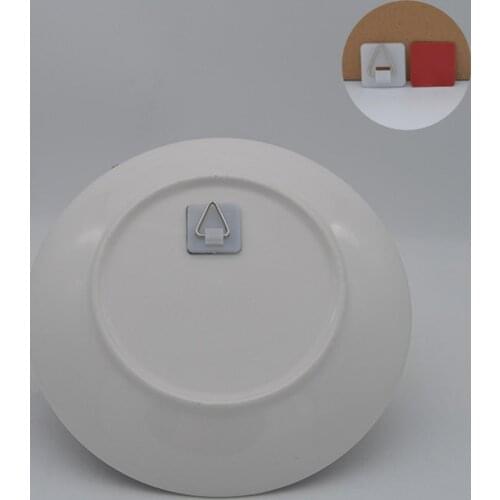 10x Invisible Adhesive Plate er Set Vertical Plate Holders For Wall