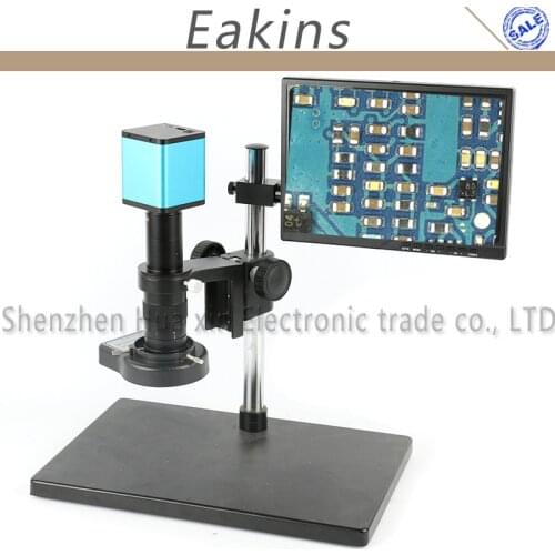 180X Lens Auto Digital Zoom Autofocus 1080P 60FPS HDMI Industry Auto Focus Video Microscope Camera 10.1" PCB Inspection System