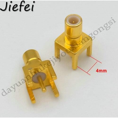 2Pcs SMB Male Plug Center Solder for PCB Mount RF Coax connector SMB male solder PCB mount straight