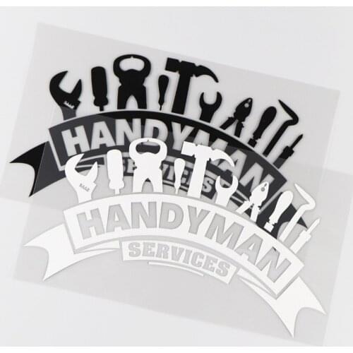 20.3*11CM HANDYMAN SERVICES Word Decorates Car Sticker Vinyl Decal Personality Creative
