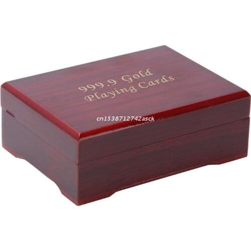 77JE Playing Cards Wooden Box Poker Cards Container Storage Case Vintage Gift Box