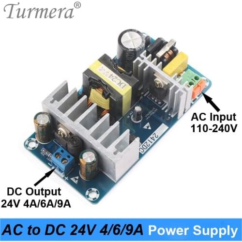 AC Power Supply Module Board Switch 100-240V to DC 24V 4A 6A 9A AC-DC Switch Power Supply Board for Pump Car and Radio ATurmera