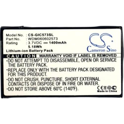 Cameron Sino 1400mAh battery for GIGABYTE GC-RAMDISK RAMDISK 1.1 RAMDISK 1.2 i-RAM WDM060602573