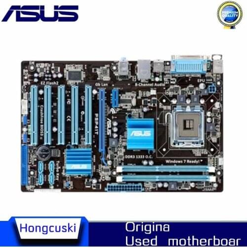 For ASUS P5P41T Used original motherboard Socket LGA 775 DDR3 G41 Desktop Motherboard