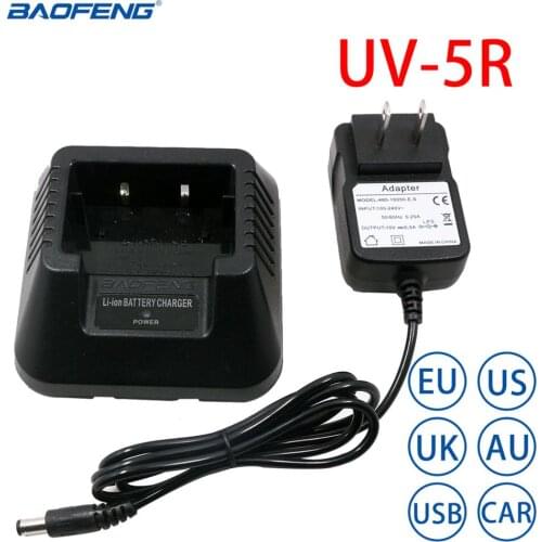 Baofeng UV-5R EU/US/UK/AU/USB/Car Battery Charger For Baofeng UV-5R DM-5R Plus Walkie Talkie UV-5R Radio UV5R Two Way Radio