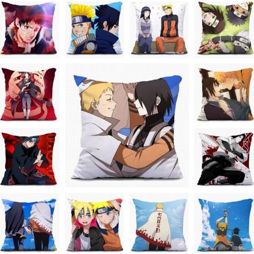 Japanese Anime DIY Decorative Cushion Covers Pillowcase Haruno Sakura Custom Sofa Car Houseware For Room Merry Christmas