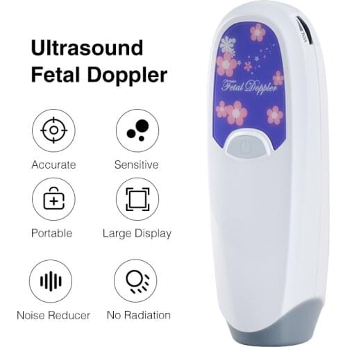 Doppler Fetal Heartbeat Detector Baby Care Household Portable for Pregnant Fetal Pulse Meter No Radiation доплер для беременных
