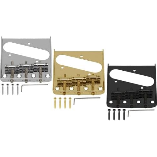 FLEOR Vintage Steel 3-Saddles Electric Guitar Bridge 10.8mm for TL Guitar Parts