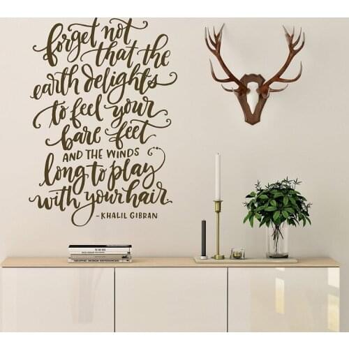 Art Quote Wall Sticker Home Decor Wall Sticker Living Room Bedroom Wall Sticker Natural Quote 2SJ15