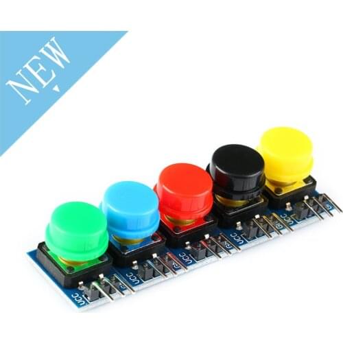 Button Board 2*12mm Big key module Light Touch Switch Black Blue Green Red Yellow Hat for Arduino 12X12MM PCB DIY Electronic