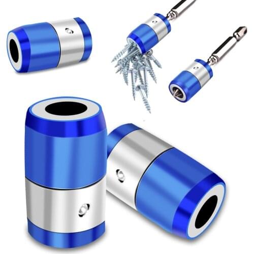 Magnetic Screwdriver Bits heads metal screwdriver head magnetizer universal magnetic ring for 6.35mm hand tool magnet bit ring