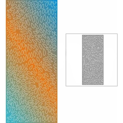 New Slim Spotted Water Droplets Background Plate Craft Embossing 2021 Metal Cutting Dies for DIY Scrapbooking Album Card Making