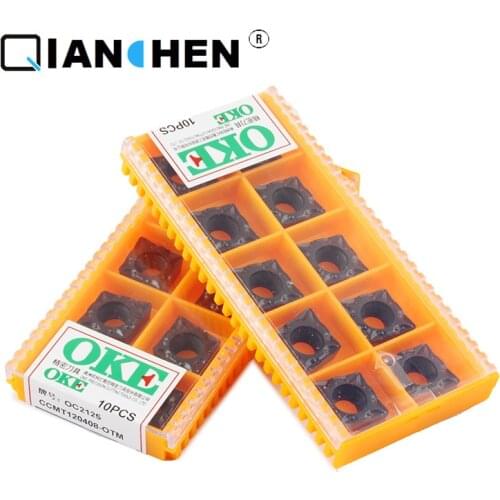 Original quality OKE 10pcs/lot high precision high performance high strength CNC CCMT120408-OTM OC2125 industry carbide inserts
