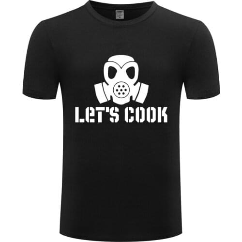 LETS COOK BREAKING BAD Mens Men T Shirt Tshirt Summer New Short Sleeve O Neck Cotton Casual T-shirt Top Tee