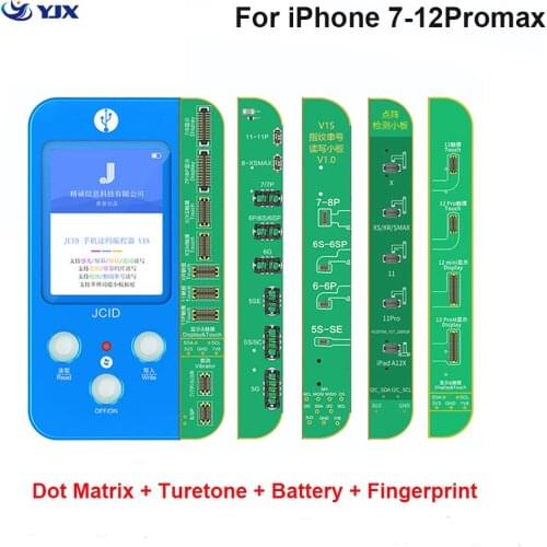 JC V1S Photosensitive Original Color Touch Shock Baseband Logic Almighty Battery Fingerprint Programmer for iPhone 7-11Pro Max