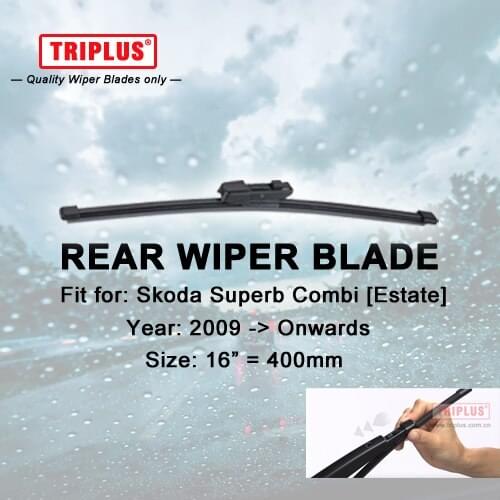 Rear Wiper Blade for Skoda Superb Combi (2009-Onwards) 1pc 16" 400mm,Rear Windscreen Wipers,for Back Window Windshield Blades