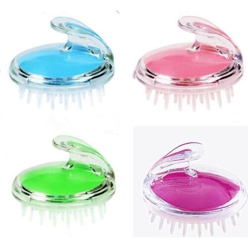 Silicone shampoo massage comb brush scalp massage brush plastic shampoo comb Hair Scalp master bath hair wash cleaning tools