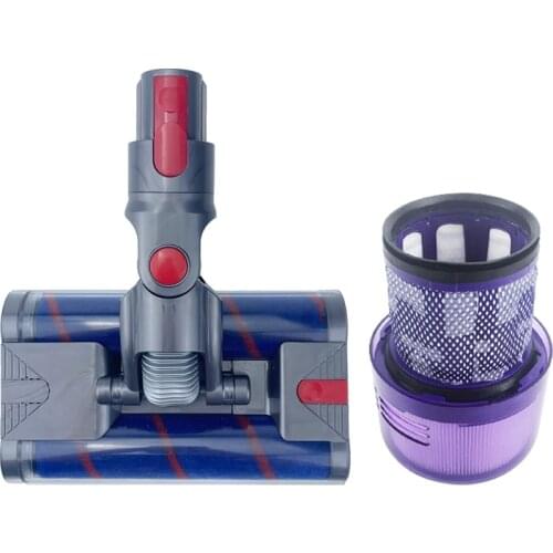 Replacement for Dyson V11 Vacuum Cleaner Spare Roller Carpet Mite Removal Brush + Filter