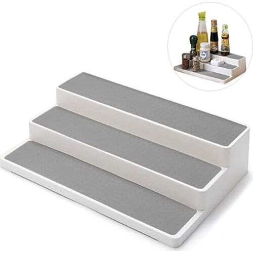 3 Layers Cabinet Organizer Storage Pantry Shelf Spice Jar Rack Shelf Organizer Bathroom Accessories Home Kitchen Shelves