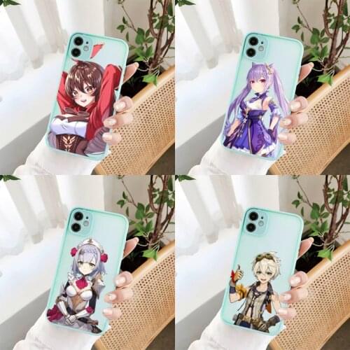 Genshin impact Phone Case For iPhone 12 11 Pro XS Max XR X 8 7 Plus Camera Protection Bumper cover