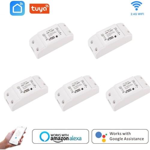DIY WiFi Smart Light Switch Universal Breaker Timer Wireless Remote Control Works With Alexa Google Home Smart Home