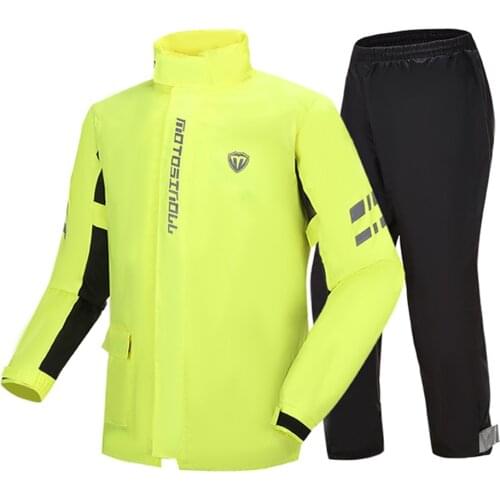 Waterproof Motorcyclist Rain Suit Moto Raincoat Rain Coat Jacket Pants Motorcycle Fishing Motorbike Biker Rain Set Four Season