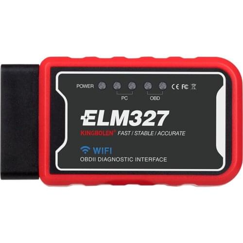 High quality OBD II ELM327 WIFI car fault diagnosis instrument tool for Android / Apple iOS PIC25K80 chip OBD2 ELM 327 free ship