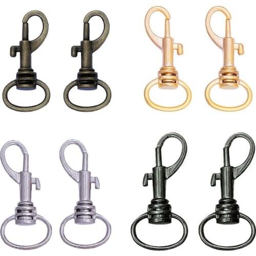 50PCS Retro Bronze Finish Luggage Bag Buckle Lobster Clasps Dog Buckle Snap Hook DIY Sewing Handmade Key Chain Buttons