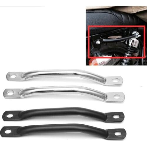 1 Pair 240mm Alloy Universal Rear Passengers Hand Grab Rail Handlebar for Motorcycles with 15mm mounting holes