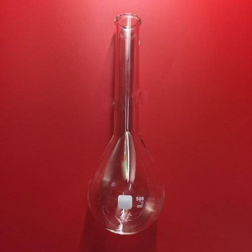 1pcs 500ml Kjeldahl Round Bottom Long Neck Lab Glass Flask for Nitrogen Determination