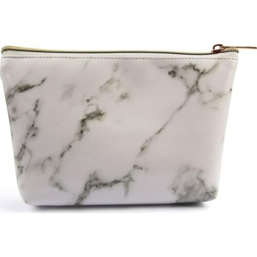 1 pcs Marble Makeup Brushes Bags Multifunction Cosmetic Brush Case Portable Beauty Makeup Tool Storage